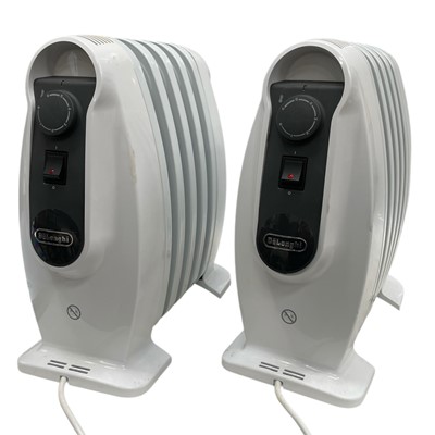 Lot 150 - Two DeLonghi Nano oil-filled electric...