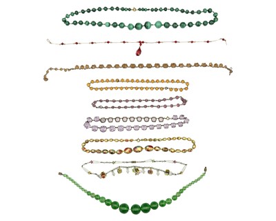 Lot 37 - A selection of costume jewellery.