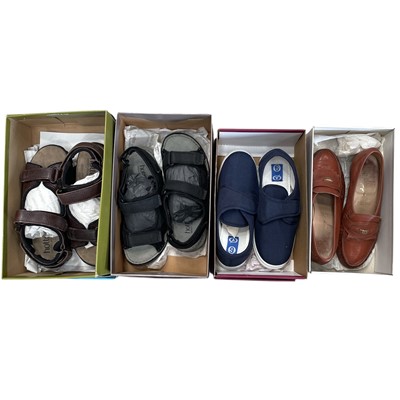 Lot 161 - Two pairs of Hotter sandals, size 6, unused; a...
