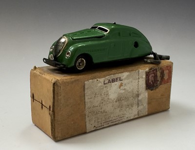 Lot 614 - Tin plate Schuco car. A 'Kommando Anno 2000'...