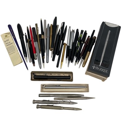 Lot 179 - A selection of Fountain pens, propelling...
