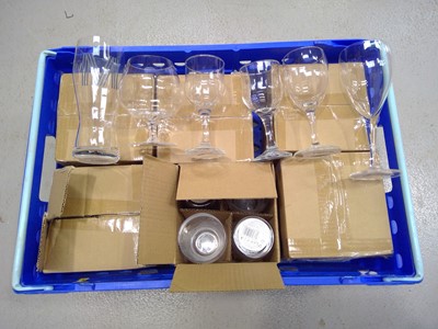 Lot 190 - Twenty-four Tesco Pint Glasses, a Dartington...