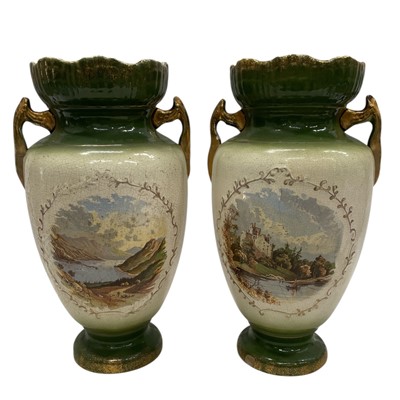 Lot 181 - A pair of possibly Edwardian Vases with...