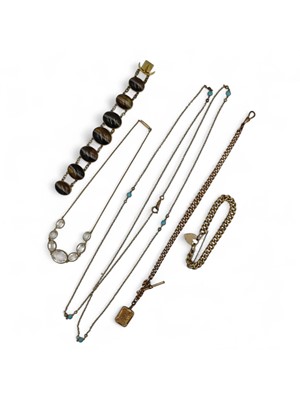 Lot 30 - A selection of gold-plated jewellery.