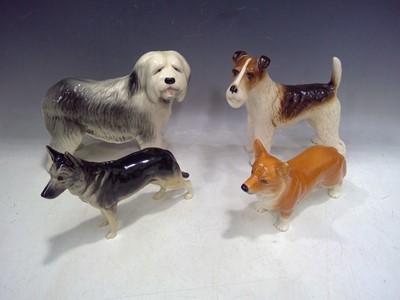 Lot 193 - A Beswick Alsatian, a made in England Corgi,...