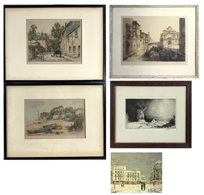 Lot 424 - A. DUPONT Venetian Canal Scene Academy Proof...