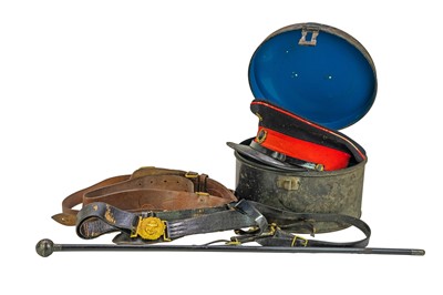 Lot 210 - A Royal Marines peaked cap.