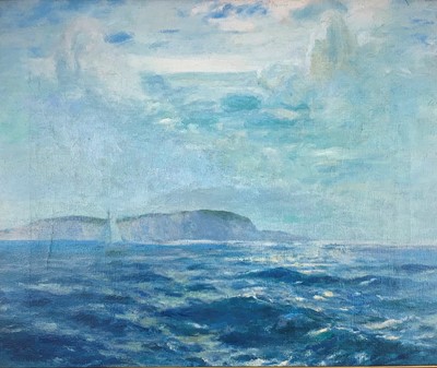 Lot 167 - Julius OLSSON (1864-1942) Seascape Oil on...