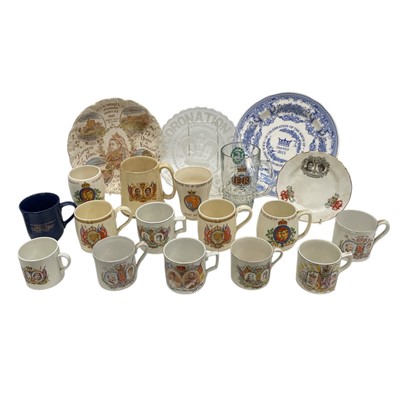 Lot 45 - Commemorative ware, including a Victoria...