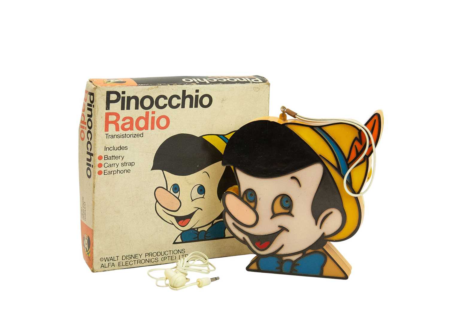 Lot 15 - A Pinocchio Transistor portable radio.
