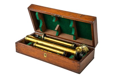 Lot 195 - A Victorian brass spectroscope by John Browning, London.