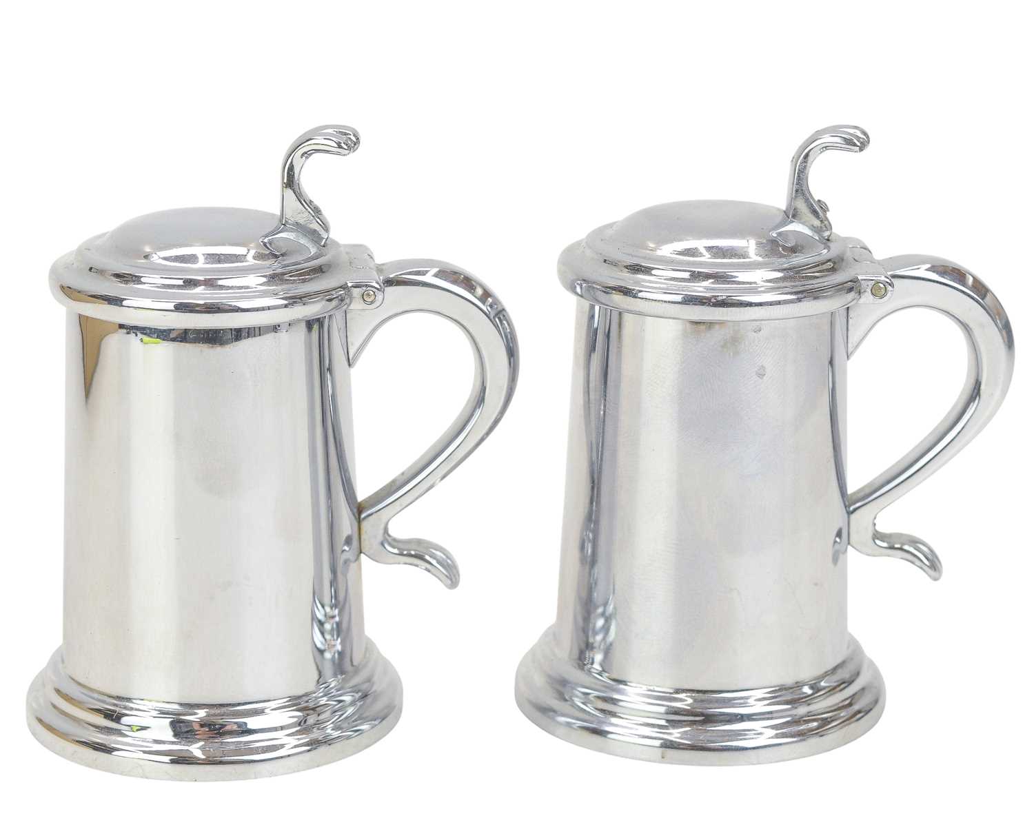 Lot 319 - Two Dunhill tankard table lighters.