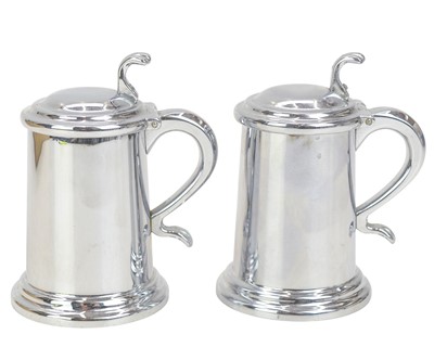 Lot 319 - Two Dunhill tankard table lighters.