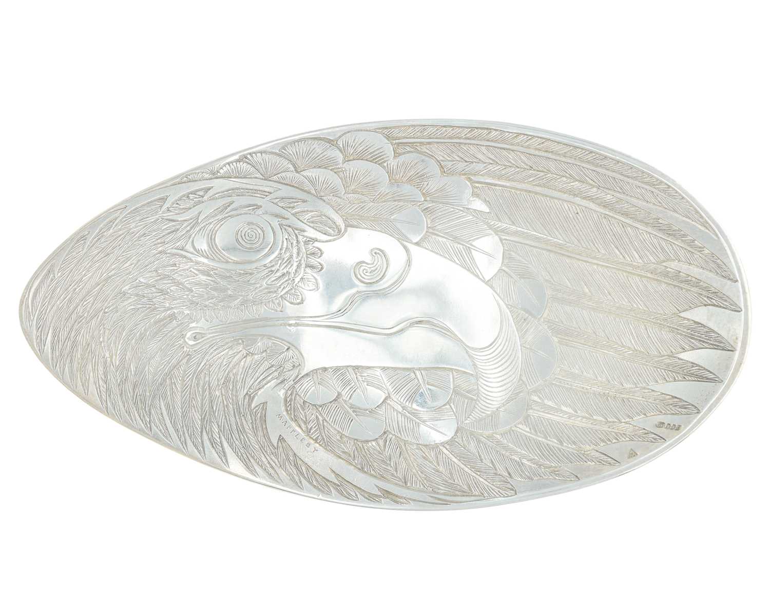 Lot 1 - A fine modern silver caddy spoon by Malcolm Appleby MBE (1946).