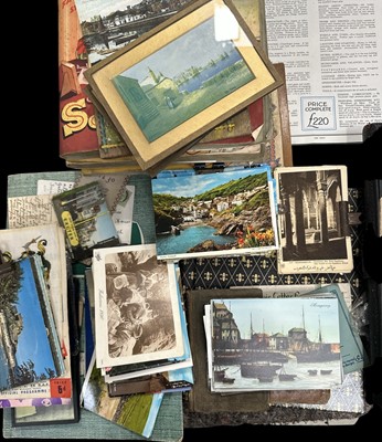 Lot 60 - A collection of postcards, pictures, game...