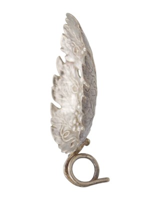 Lot 18 - A George III silver caddy spoon by Joseph Willmore.