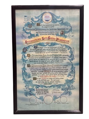 Lot 58 - ILS International Life Saving Federation;...
