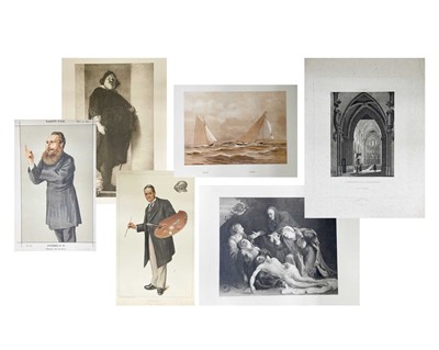 Lot 67 - A folio of etchings, bookplates and...