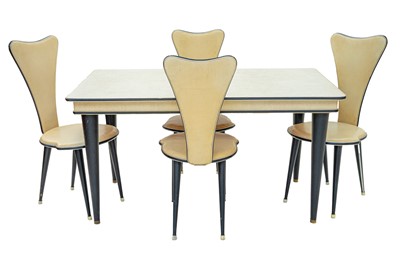 Lot 690 - A 1950s Italian dining suite in the manner of Umberto Mascagni.
