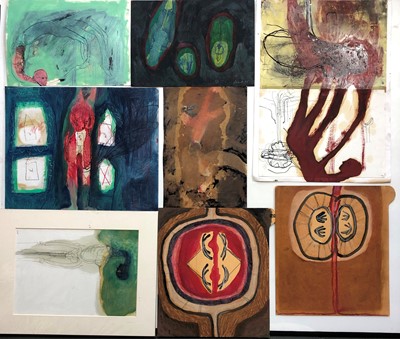 Lot 176 - Karen LORENZ A quantity of loose works Mixed...