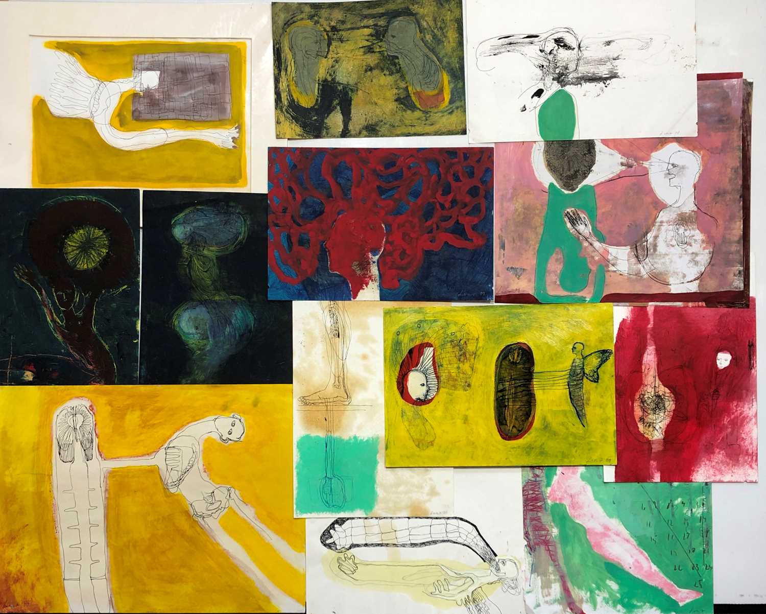 Lot 176 - Karen LORENZ A quantity of loose works Mixed...