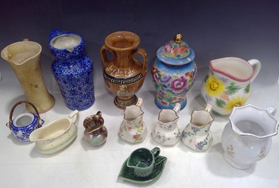 Lot 78 - A Ginger Jar, a Greek Vase and a Selection of...