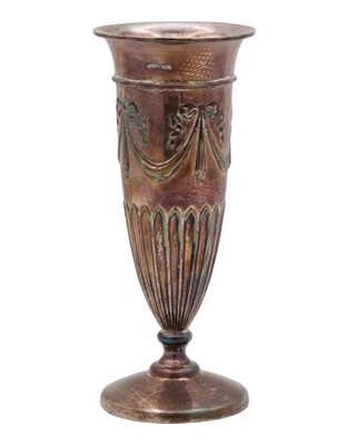 Lot 140 - A modern silver pedestal vase by James Dixon & Sons Ltd.