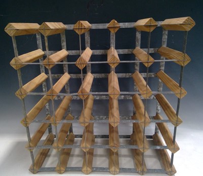 Lot 96 - A Twenty-Five Bottle Wine Rack. The Rack...