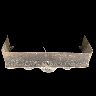 Lot 108 - An antique iron fender, 75cm wide.