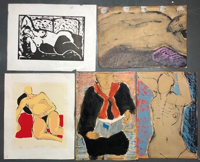 Lot 189 - John EMANUEL b.1930 Figures 6 loose works...