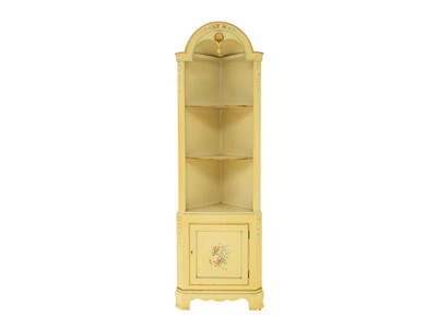 Lot 878 - A Maple & Co painted corner cabinet.