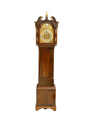 Lot 800 - A late George III mahogany longcase clock.