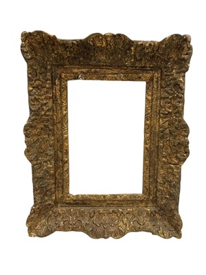 Lot 6 - A heavy antique French-style gilt gesso frame,...