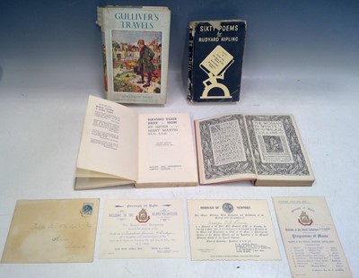 Lot 144 - Vintage Books and Two Request the Pleasure of...