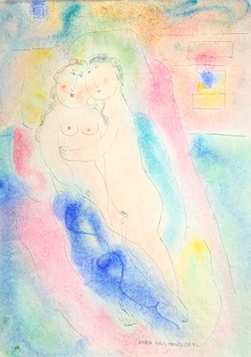 Lot 193 - Dora HOLZHANDLER (1928-2015) Nude Lovers...