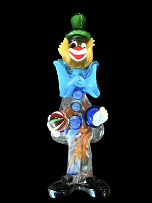 Lot 151 - A Murano glass clown, 27cm high.
