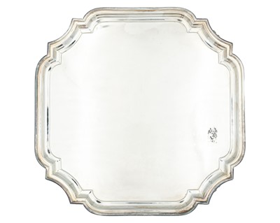 Lot 124 - A modern silver salver by Barker Ellis Silver Co.