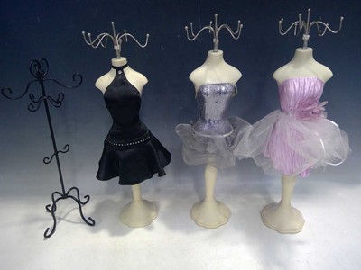 Lot 166 - Four Jewellery Hangers. The Hangers are 46cm...