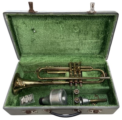 Lot 187 - A Corton trumpet, serial no.104126, with two...