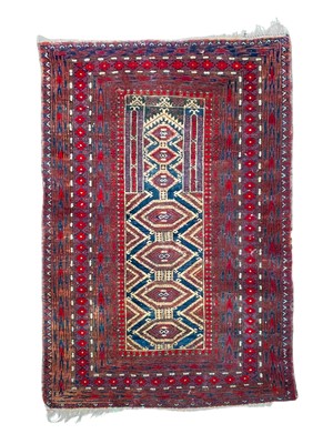 Lot 491 - An Afghan wool prayer rug.
