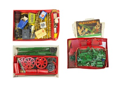 Lot 167 - A collection of Meccano in three trays.