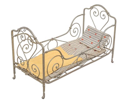 Lot 270 - A French iron doll's cot.