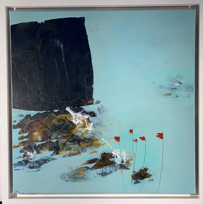 Lot 203 - Simon POOLEY (1955) Red Flags Mixed media on...