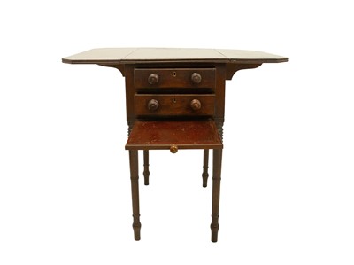Lot 910 - An early Victorian mahogany work table.