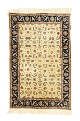Lot 470 - An ivory ground Nain rug.