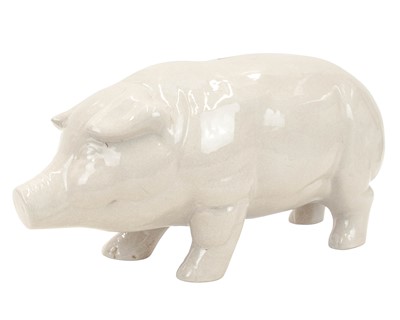 Lot 324 - A large earthenware piggy bank.