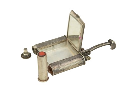 Lot 59 - An Art Deco Dunhill combination lighter and compact.