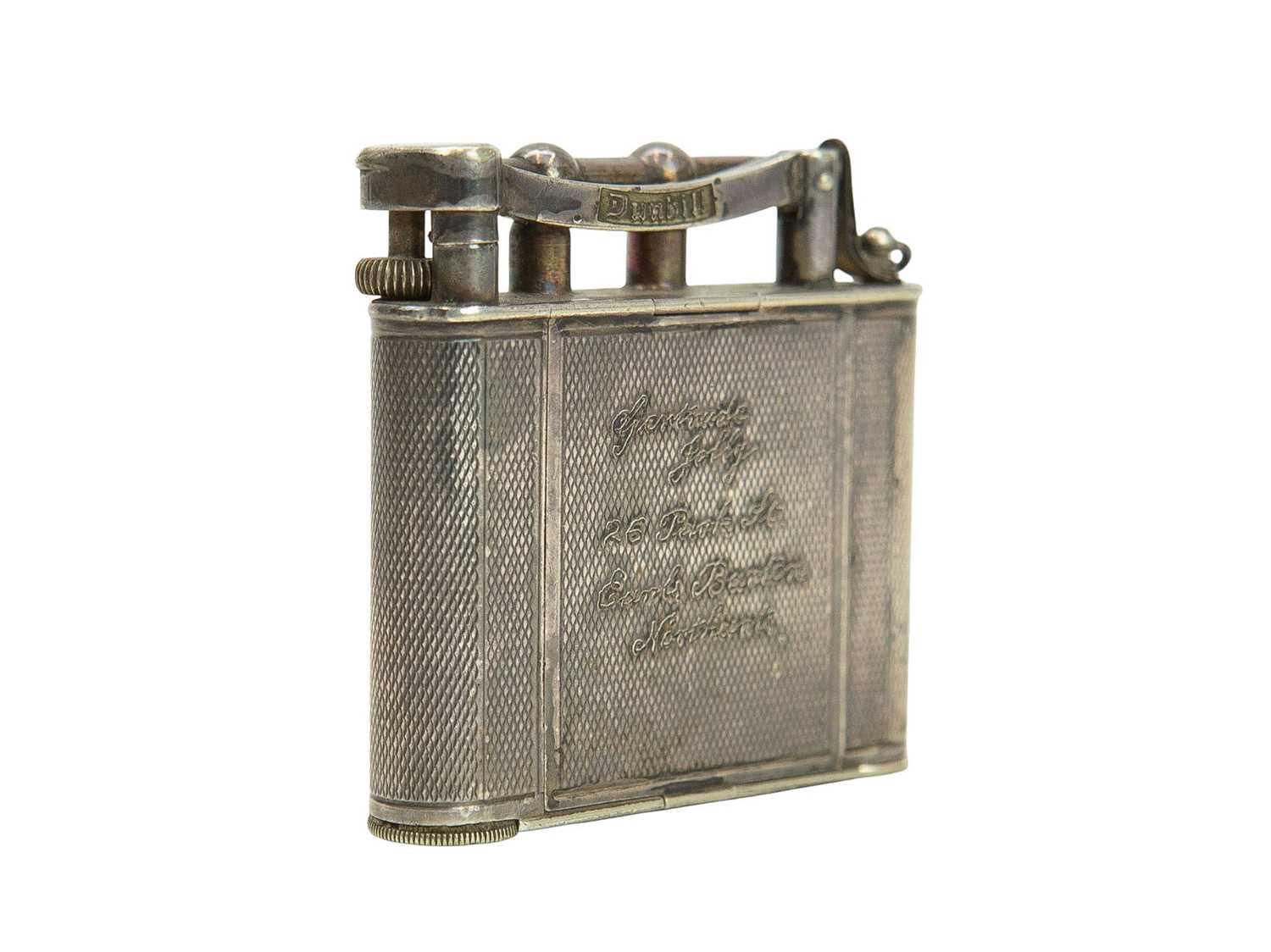 Lot 59 - An Art Deco Dunhill combination lighter and compact.