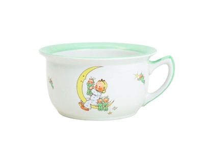 Lot 640 - A Shelley children's chamber pot or potty designed by Mabel Lucie Attwell.