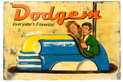 Lot 384 - A hand painted sign.